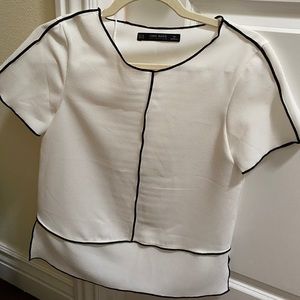 Zara Basics White Tee